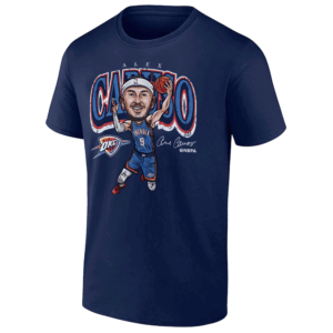ALEX CARUSO OKC CARTOON SHIRT 2025 NBA Playoffs, Alex Caruso Oklahoma City Thunder N