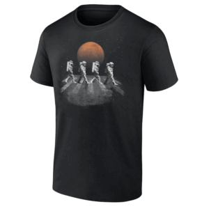 Astronauts Walking in Space Occupy Mars Shirt Funny Abbey Road x SpaceX Tee