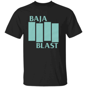 BAJA FLAG INSPIRED MINIMALIST SHIRT Retro Stripes Graphic Tee Mountain Dew Baja Blast Style