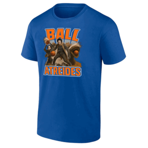 BALL ATREIDES SHIRT Timothee Chalamet, 2025 NBA Playoffs, Paul Atreides x New York Knicks R