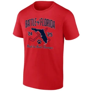 BATTLE OF FLORIDA BACK TO BACK CHAMPS SHIRT Florida Panthers