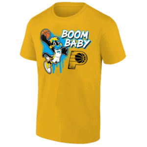BOOM BABY SHIRT 2025 Playoffs Game 3, Mascot Version, Indiana Pacers