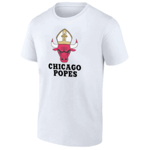 CHICAGO POPES SHIRT Funny Chicago Bulls Logo x Catholic Pope Crossover W