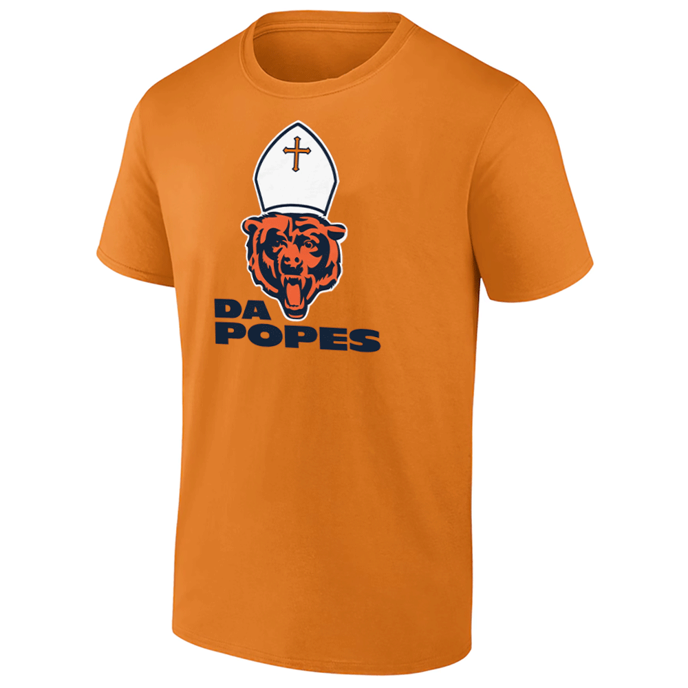 DA POPE SHIRT Funny Chicago Bears Logo x Catholic Pope Crossover - Da Bears Fans Gear DA POPE SHIRT Funny Chicago Bears Logo x Catholic Pope Crossover Da Bears Fans Gear