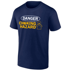 DANGER CHOKING HAZARD SHIRT Tyrese Haliburton's choke sign 2025 NBA Eastern Conference Finals Game 1 win Indiana Pacers