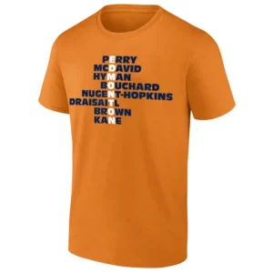 Edmonton Hockey Names 2025 Shirt Perry, McDavid, Hyman, Bouchard, Nugent Hopkins, Draisaitl, Brown, Kane, Edmonton Oilers