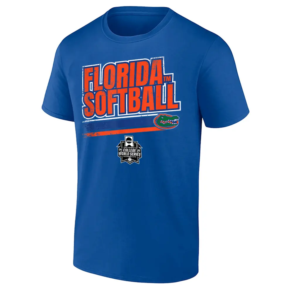 FLORIDA SOFTBALL SHIRT Women's College World Series Stripe, Florida Gators R FLORIDA SOFTBALL SHIRT Women's College World Series Stripe, Florida Gators R