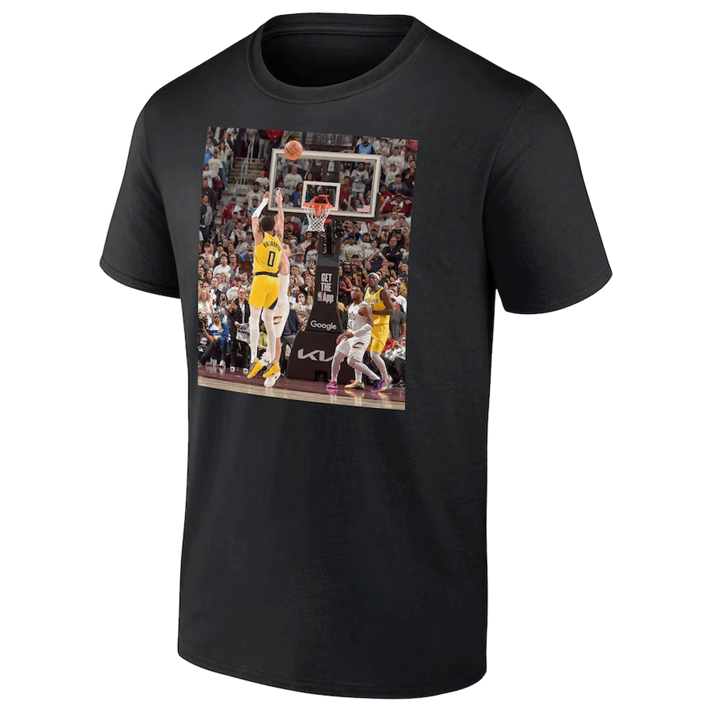 HALI WITH THE SHOT Shirt Tyrese Haliburton 2025 Playoffs - Indiana Pacers Game Frames Tee HALI WITH THE SHOT Shirt Tyrese Haliburton 2025 Playoffs Indiana Pacers Game Frames Tee