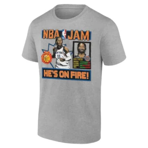HE'S ON FIRE SHIRT NBA JAM, 2025 NBA Playoffs, Jalen Brunson, New York Knicks