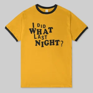 I DID WHAT LAST NIGH RINGER SHIRT Kyoong x Lemonade MV Inspired Tee