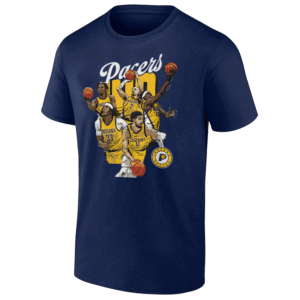 INDIANA BASKETBALL STARTING 5 SHIRT 2025 NBA Eastern Conference Finals, Tyrese Haliburton, Myles Turner, Pascal Siakam, Andrew Nembhard, Aaron Nesmith, Indiana Pacers N