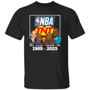 Inside Basketball TV Show Caricatures 1989 2025 Shirt Ernie Johnson, Kenny Smith, Charles Barkley, Shag, NBA On TNT B
