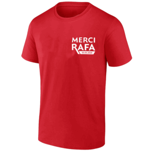 MERCI RAFA SHIRT Rafael Nadal Tribute Limited Edition 2025 French Open Shirt Rafael Nadal Retirement Tribute Red