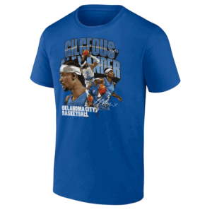 Oklahoma City Collage Shirt Shai Gilgeous Alexander, Oklahoma City Thunder R