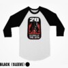 Revenge Of The Sith 20th Anniversary Logo 34 Raglan Shirt Star Wars Shirts 2025 Black Sleeve