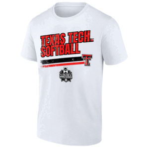 TEXAS TECH SOFTBALL SHIRT Women's College World Series Stripe, Texas Tech Red Raiders W