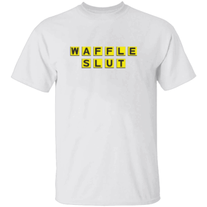 WAFFLE SLUT SHIRT Funny Waffle House Logo Parody Tee W