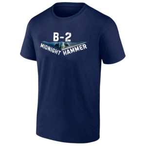 03 MIDNIGHT HAMMER SHIRT B 2 Stealth Jet Operation Midnight Hammer Military Graphic Tee N