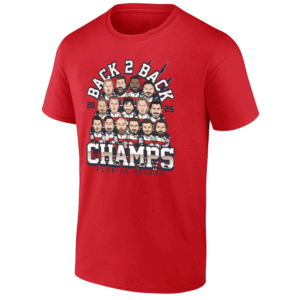 2025 BACK 2 BACK CHAMPS ROSTER CARICATURE SHIRT 2025 Stanley Cup Champions Florida Panthers R