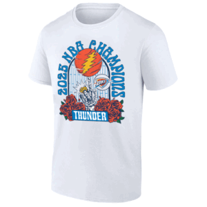 2025 NBA Finals Champions Grateful Dead T Shirt Oklahoma City Thunder w