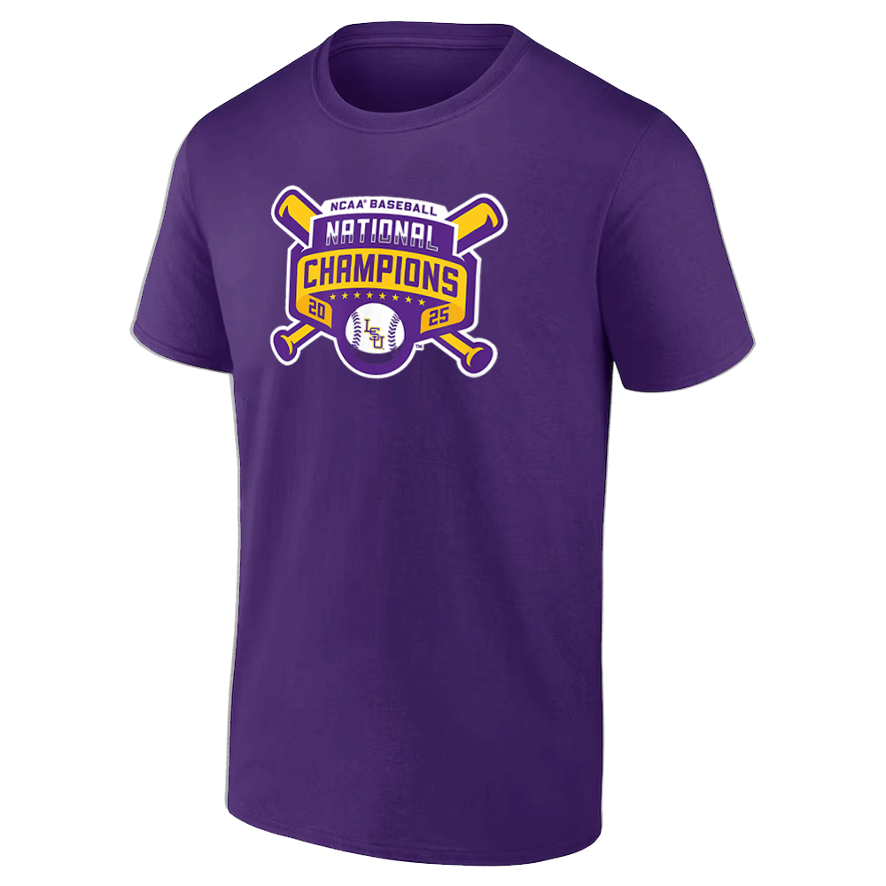 2025 NCAA BASEBALL NATIONAL CHAMPIONS SHIRT 2025 NCAA Baseball Men's College World Series Champions - LSU Tigers P 2025 NCAA BASEBALL NATIONAL CHAMPIONS SHIRT 2025 NCAA Baseball Men's College World Series Champions LSU Tigers P