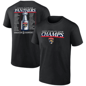 2025 STANLEY CUP CHAMPIONS GIVE AND GO ROSTER SHIRT 2025 Stanley Cup Champions Florida Panthers b