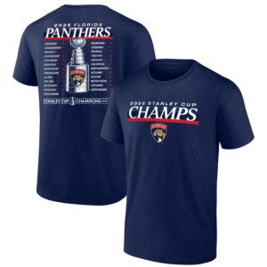 2025 STANLEY CUP CHAMPIONS GIVE AND GO ROSTER SHIRT 2025 Stanley Cup Champions Florida Panthers n