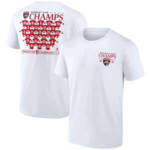2025 STANLEY CUP CHAMPIONS JERSEY ROSTER SHIRT 2025 Stanley Cup Champions Florida Panthers