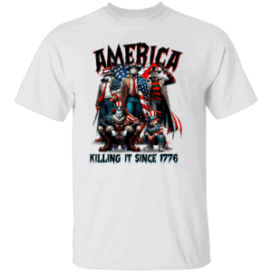 America Killing It Since 1776 Shirt Funny 4th July Funny 4th of July, American Horror Team Parody Tee