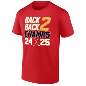 BACK 2 BACK CHAMPS 24 25 SHIRT Florida Panthers – 2025 Stanley Cup Champs