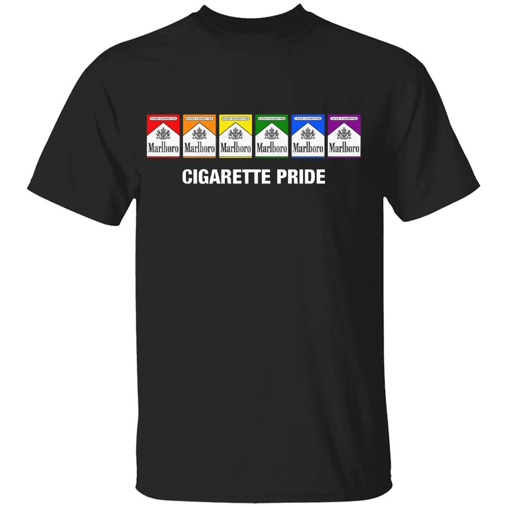 CIGARETTE PRIDE SHIRT Funny Marlboro Style - LGBT Pride Month 2025 B CIGARETTE PRIDE SHIRT Funny Marlboro Style LGBT Pride Month 2025 B