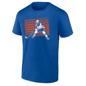 CONNOR McDAVID NAME REPEAT SHIRT 2025 Stanley Cup Finals Edmonton Oilers R