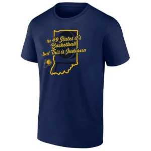 IN 49 STATES IT'S JUST BASKETBALL BUT THIS IS INDIANA T SHIRT 2025 NBA FINALS Indiana Pacers