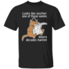 LOOKS LIKE ANOTHER ONE OF THOSE WEEKS WHERE DECADES HAPPEN SHIRT Funny Cat Reading Newspaper Tee B