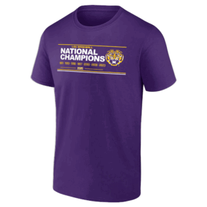 NATIONAL CHAMPIONS 8X NATIONAL CHAMPIONSHIP SHIRT LSU Baseball All Time Champions 2025 NCAA Baseball Men's College World Series Champions LSU Tigers