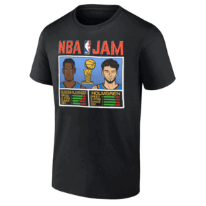 NBA Jam Holmgren & Shai Shirt Chet Holmgren & Shai Gilgeous Alexander 2025 NBA Finals Champions Oklahoma City Thunder B