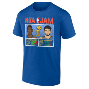 NBA Jam Holmgren & Shai Shirt Chet Holmgren & Shai Gilgeous Alexander 2025 NBA Finals Champions Oklahoma City Thunder R