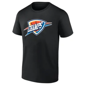 OKC CHAMPS LOGO SHIRT 2025 NBA Champions Oklahoma City Thunder B