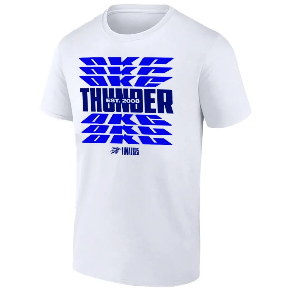 OKC THUNDER EST.2008 SHIRT 2025 NBA Finals Game 5 T-Shirt - Oklahoma City Thunder W OKC THUNDER EST.2008 SHIRT 2025 NBA Finals Game 5 T Shirt Oklahoma City Thunder W