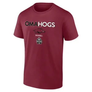 OMAHOGS SHIRT 2025 NCAA Men's College World Series Arkansas Razorbacks