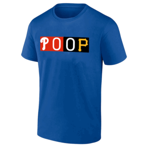 POOP SHIRT Phillies vs. Pirates Legendary Scorebug Lives On