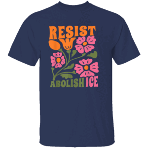 RESIST ABOLISH ICE SHIRT Subtle Protest Tee Support Immigrants & Refugees Anti ICE N