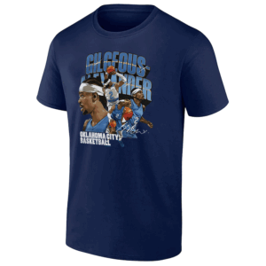 SGA COLLAGE SHIRT Shai Gilgeous Alexander 2025 NBA Finals Champions Oklahoma City Thunder N