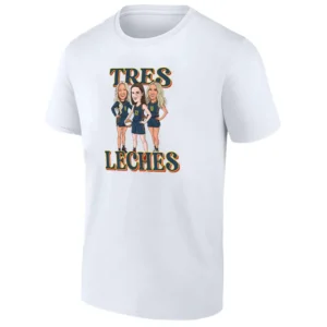 TRES LECHES SHIRT Sophie Cunningham x Caitlin Clark x Lexie Hull Indiana Fever WNBA Pregame Viral Tee W
