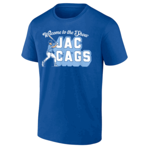 WELCOME TO THE SHOW JAC CAGS SHIRT Jac Caglianone Debut – Kansas City Royals 2025