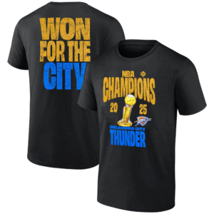 WON FOR THE CITY SHIRT 2025 NBA Finals Champions Oklahoma City Thunder