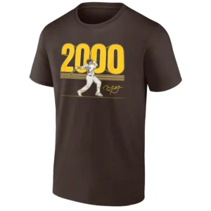 2000 HITS SHIRT Manny Machado Milestone Tee Padres All Time Legend Apparel