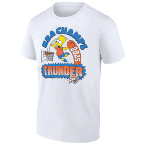 2025 NBA CHAMPS SHIRT OKC x The Simpsons Crossover Tee Bart Simpson Oklahoma City Thunder Champions