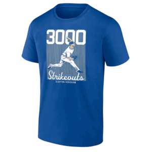 3000 STRIKEOUT SHIRT Clayton Kershaw Milestone Tee Los Angeles Dodgers Legend