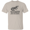 ALLIGATOR ALCATRAZ CHECK IN...AND CHOMP OUT SHIRT Florida Swamp Parody Tee Political Satire Protest Apparel S